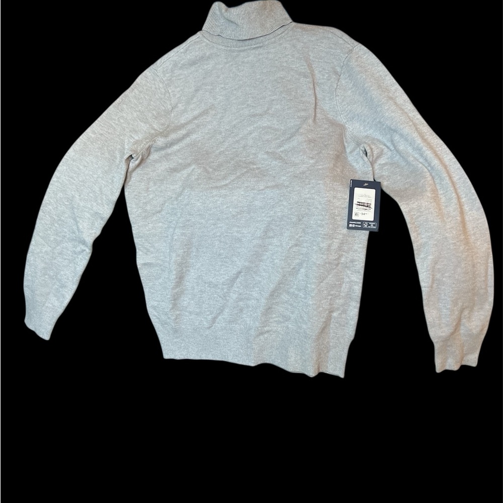 NWT ladies turtleneck grey sweater size large L polyester blend